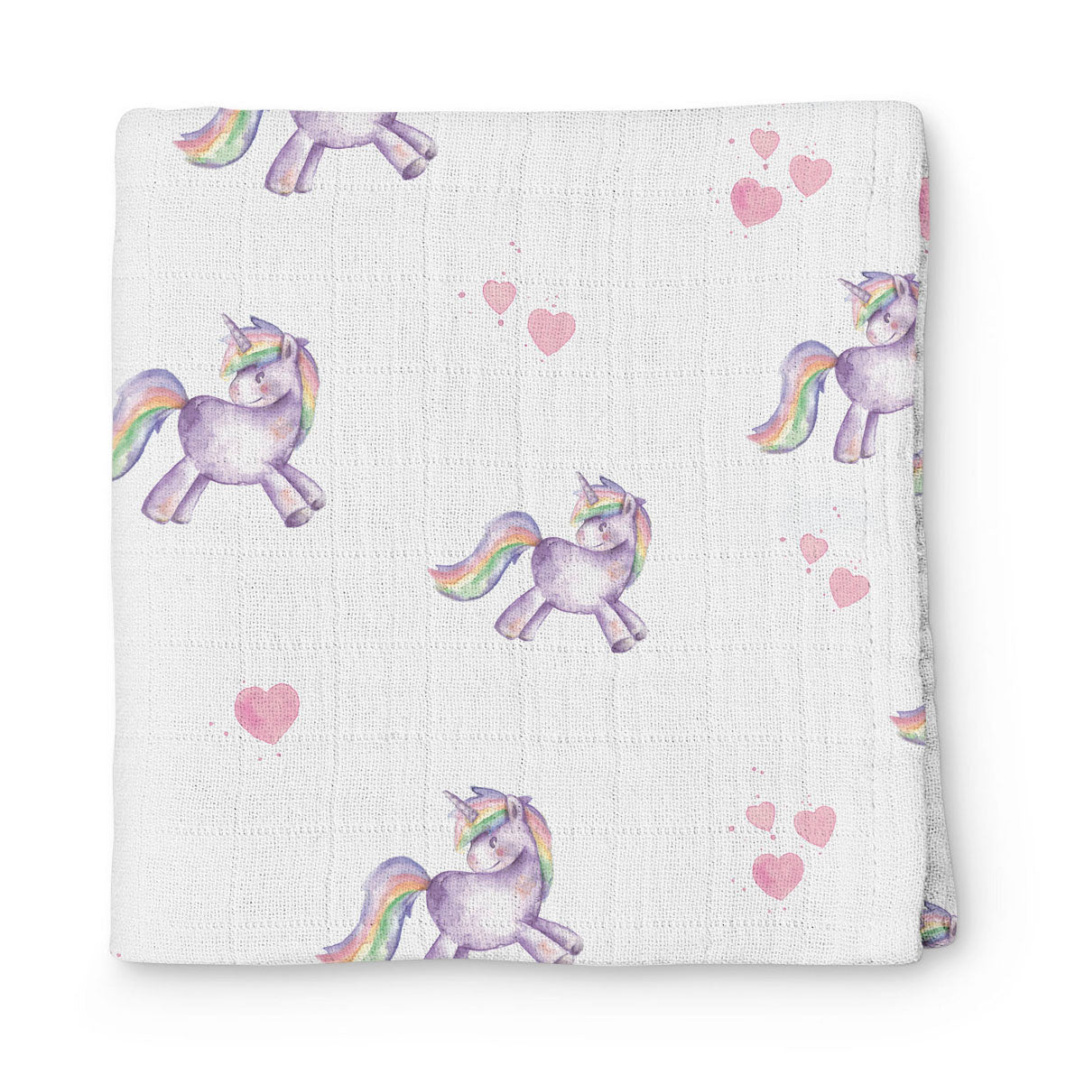 Müslin Bebek Örtüsü - Unicorn