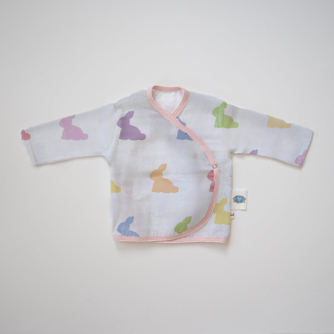 Yenidoğan Bebek Hastane Çıkış Seti 7 Parça - Rainbow Lapin Pink