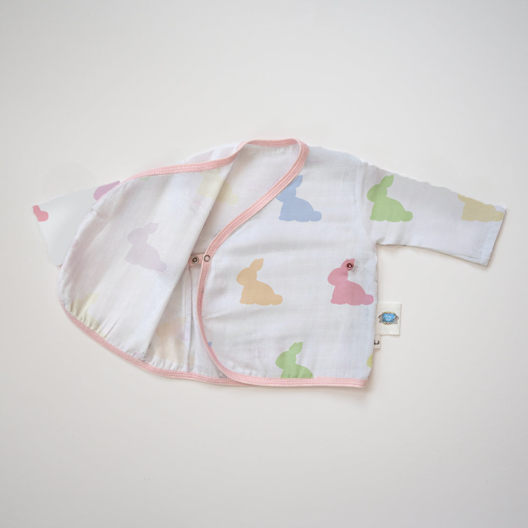 Yenidoğan Bebek Hastane Çıkış Seti 7 Parça - Rainbow Lapin Pink