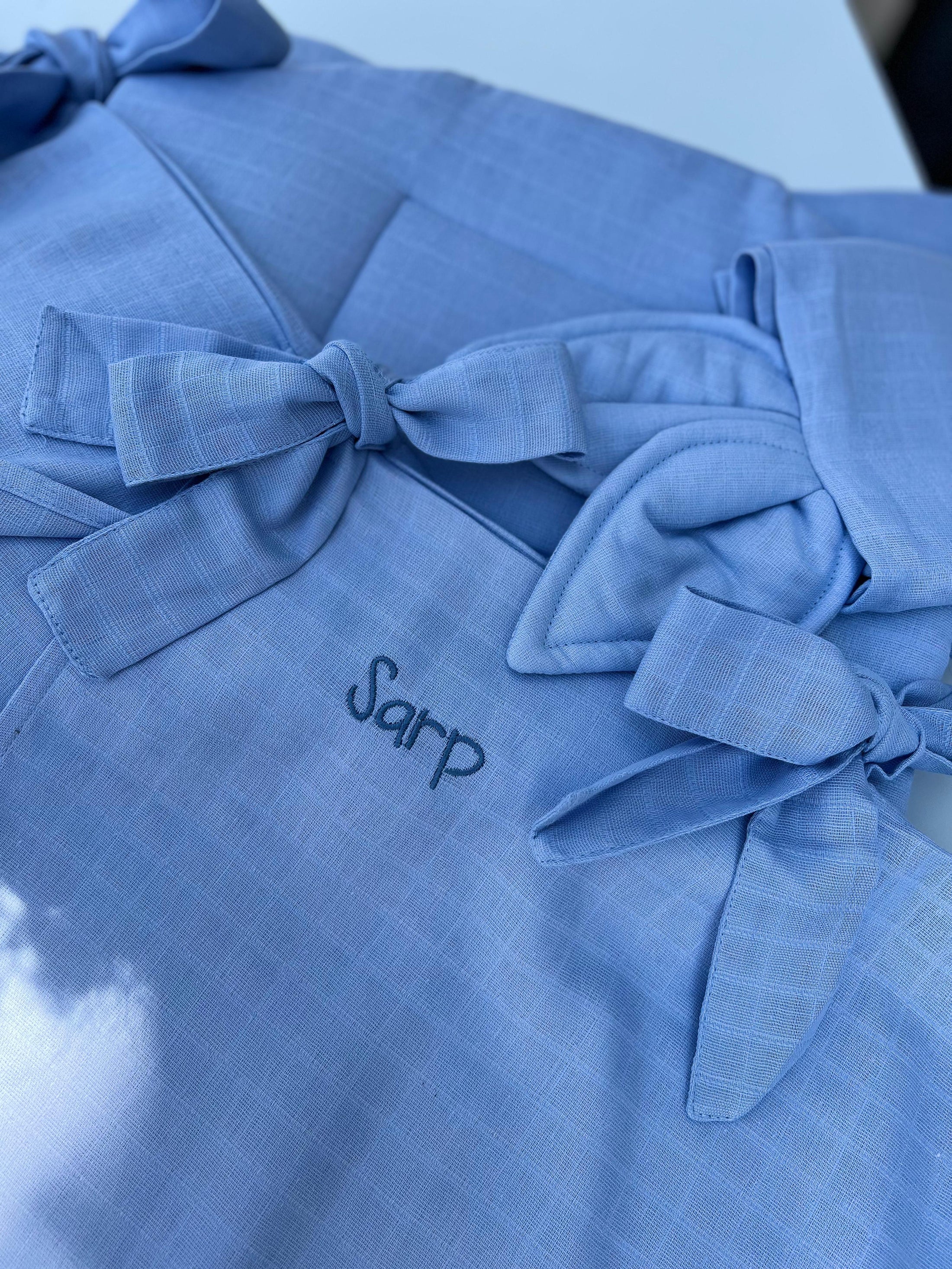 Müslin Puset Örtüsü - Endless Blue