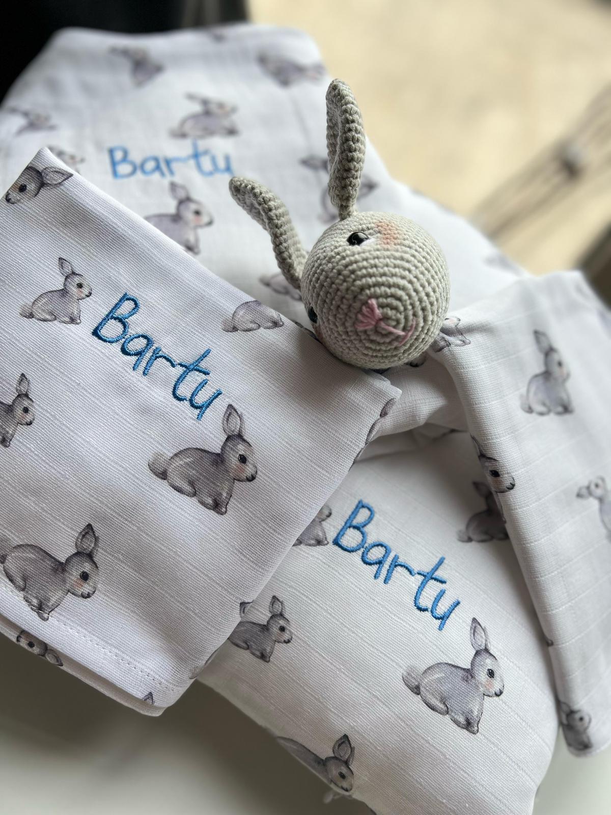 Müslin Bebek Yastığı Kılıfı - Iconique Lapin