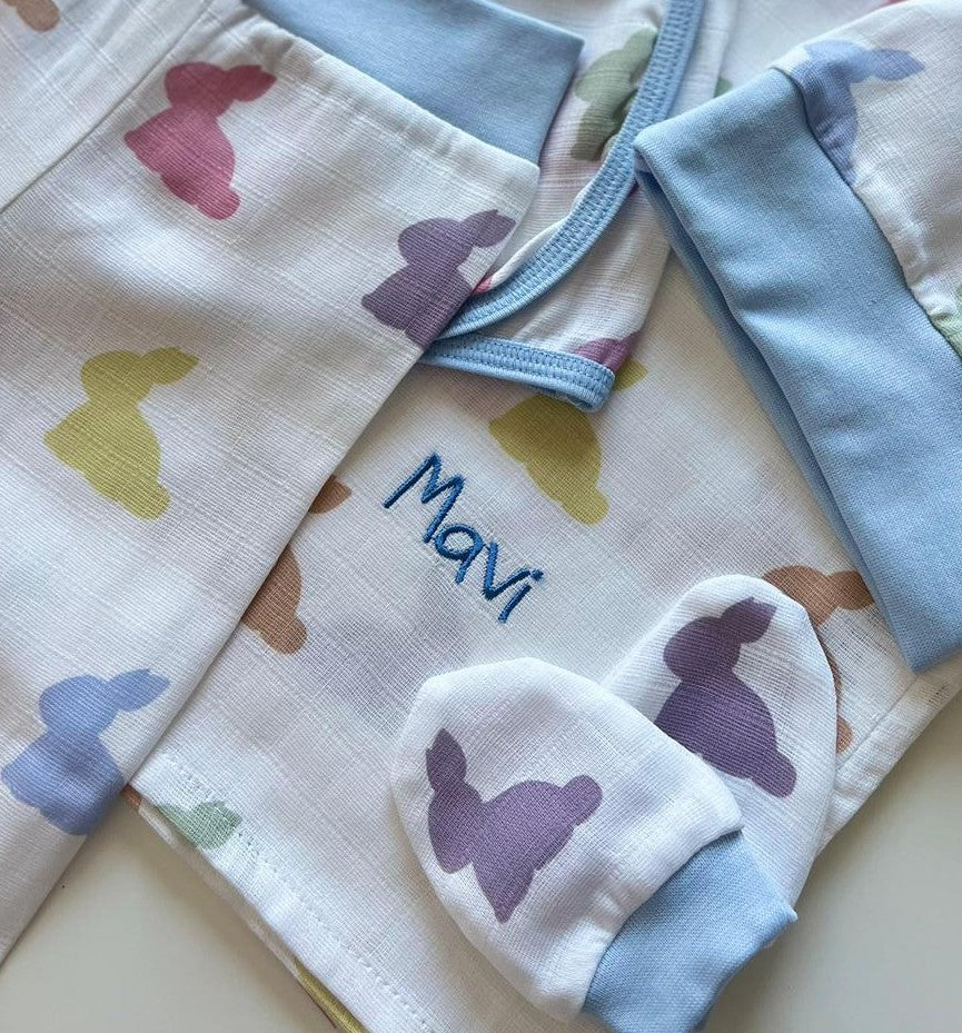 Müslin Bebek Omuz Bezi 5’li - Rainbow Lapin