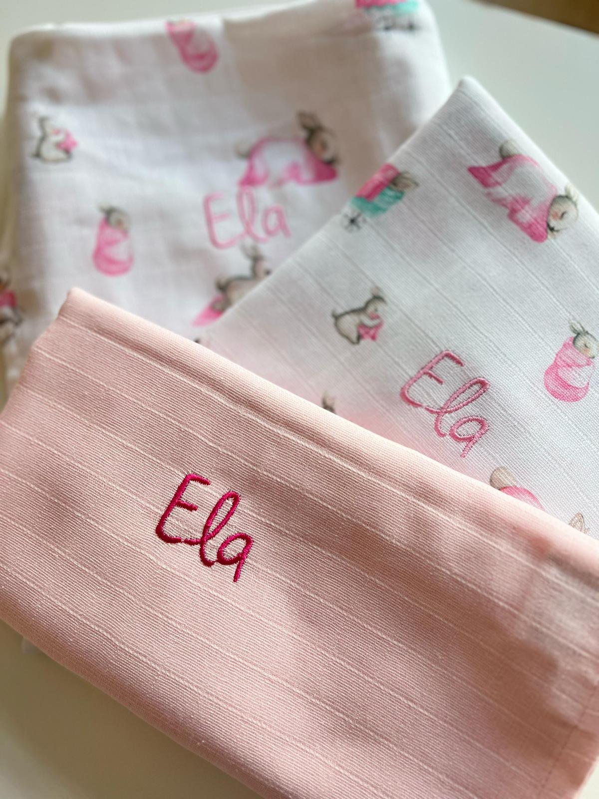 Müslin Bebek Örtüsü - Innocent Pink