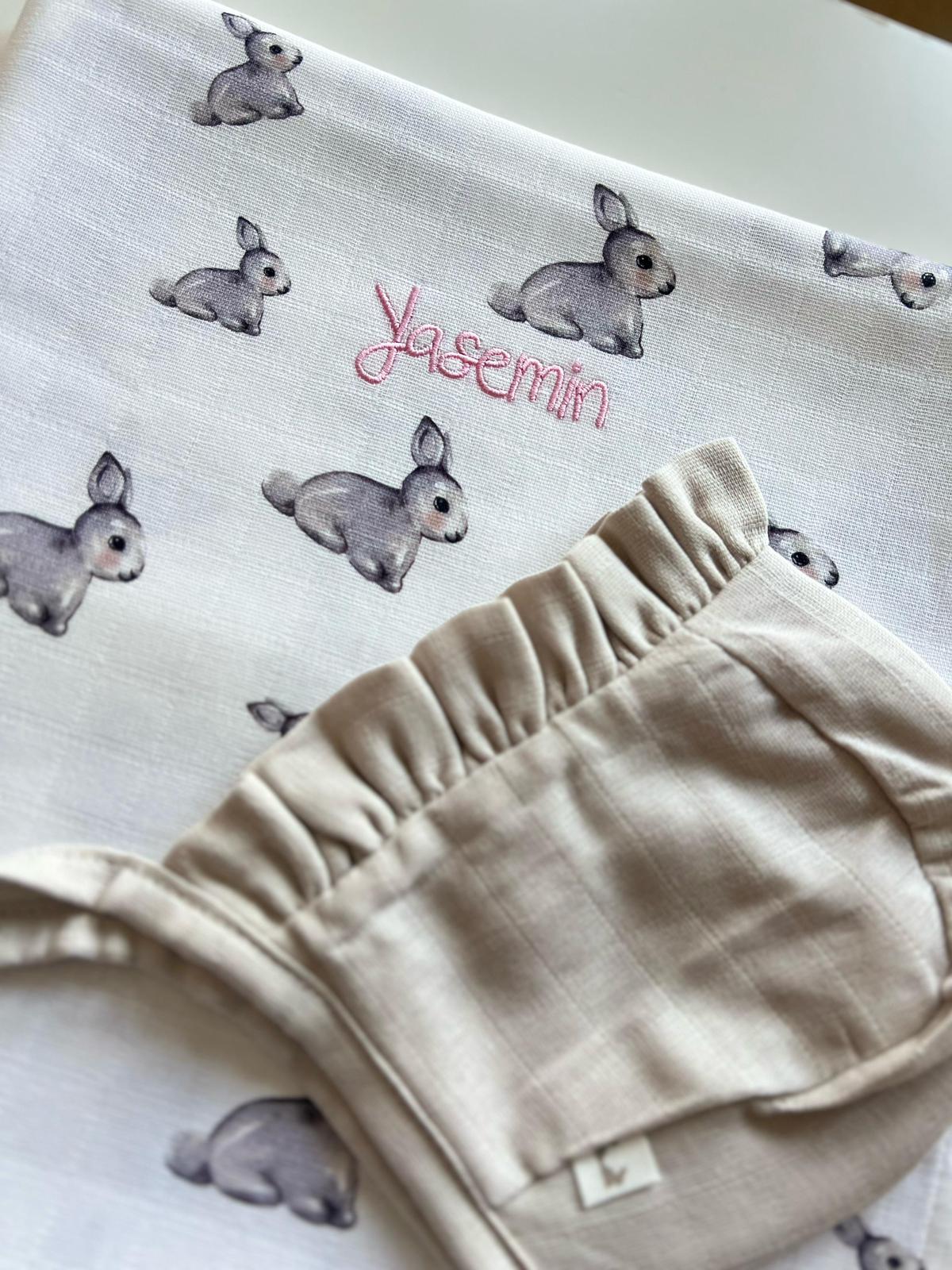 Müslin Bebek Örtüsü - Iconique Lapin