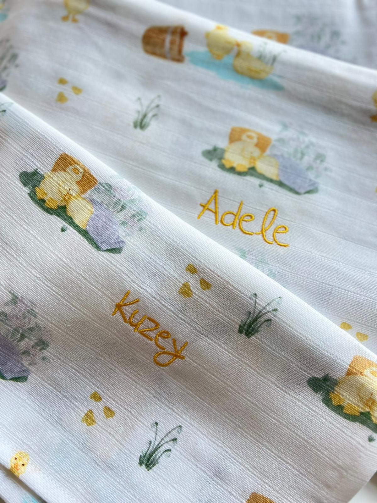 Müslin Bebek Yastığı Kılıfı - Petits Caneton