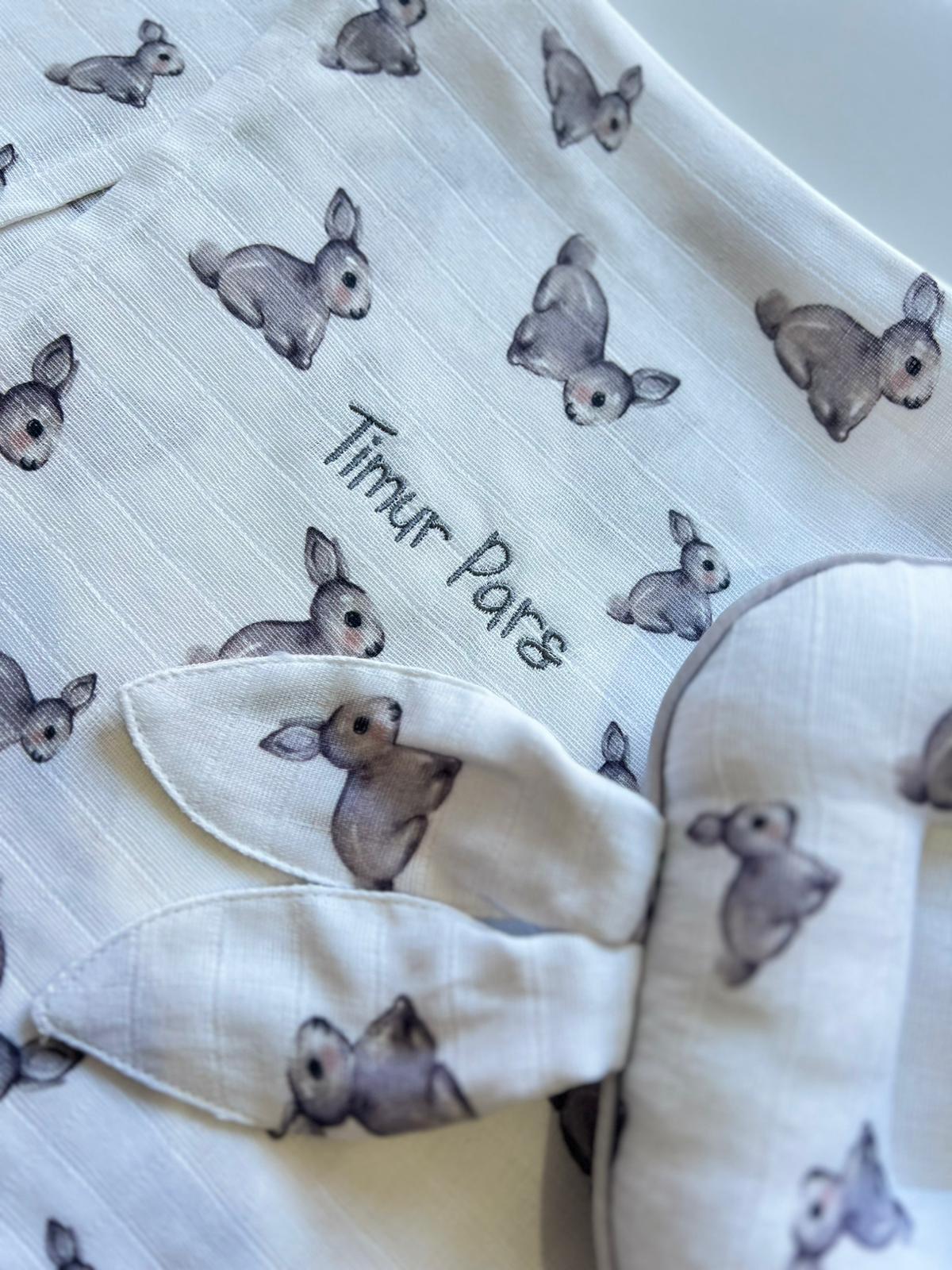 Müslin Puset Örtüsü - Iconique Lapin