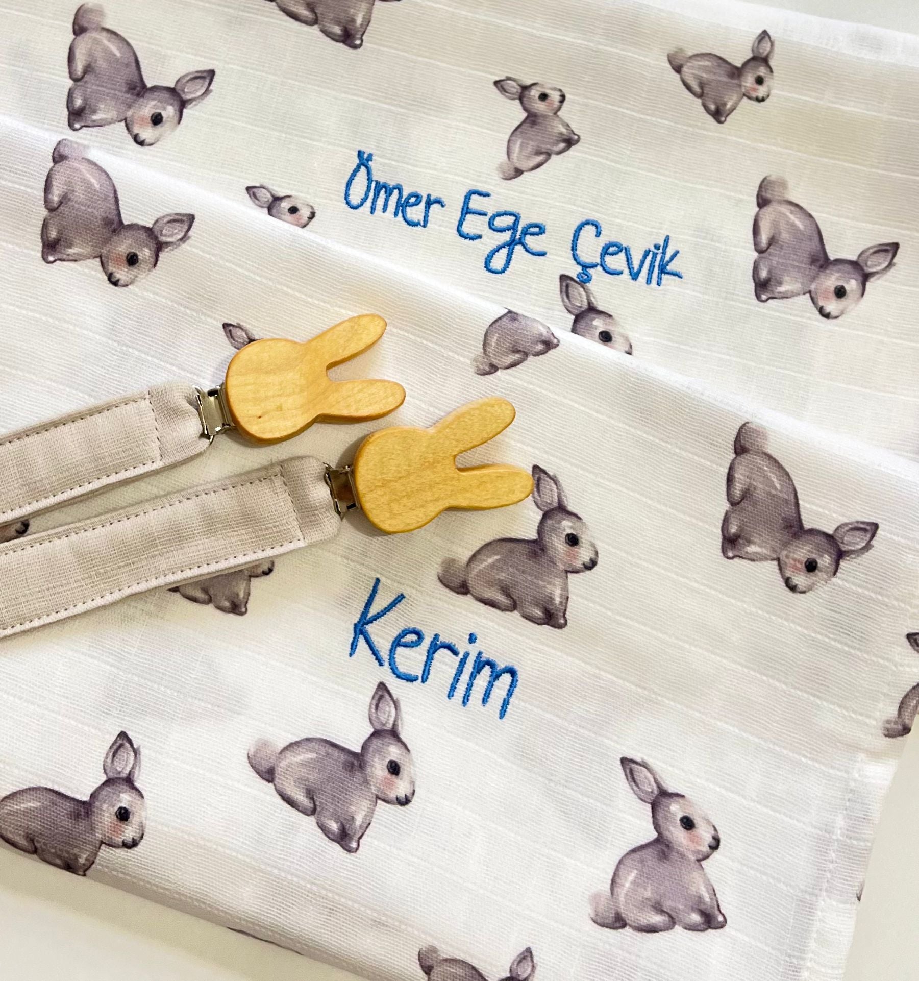 Müslin Bebek Örtüsü - Iconique Lapin