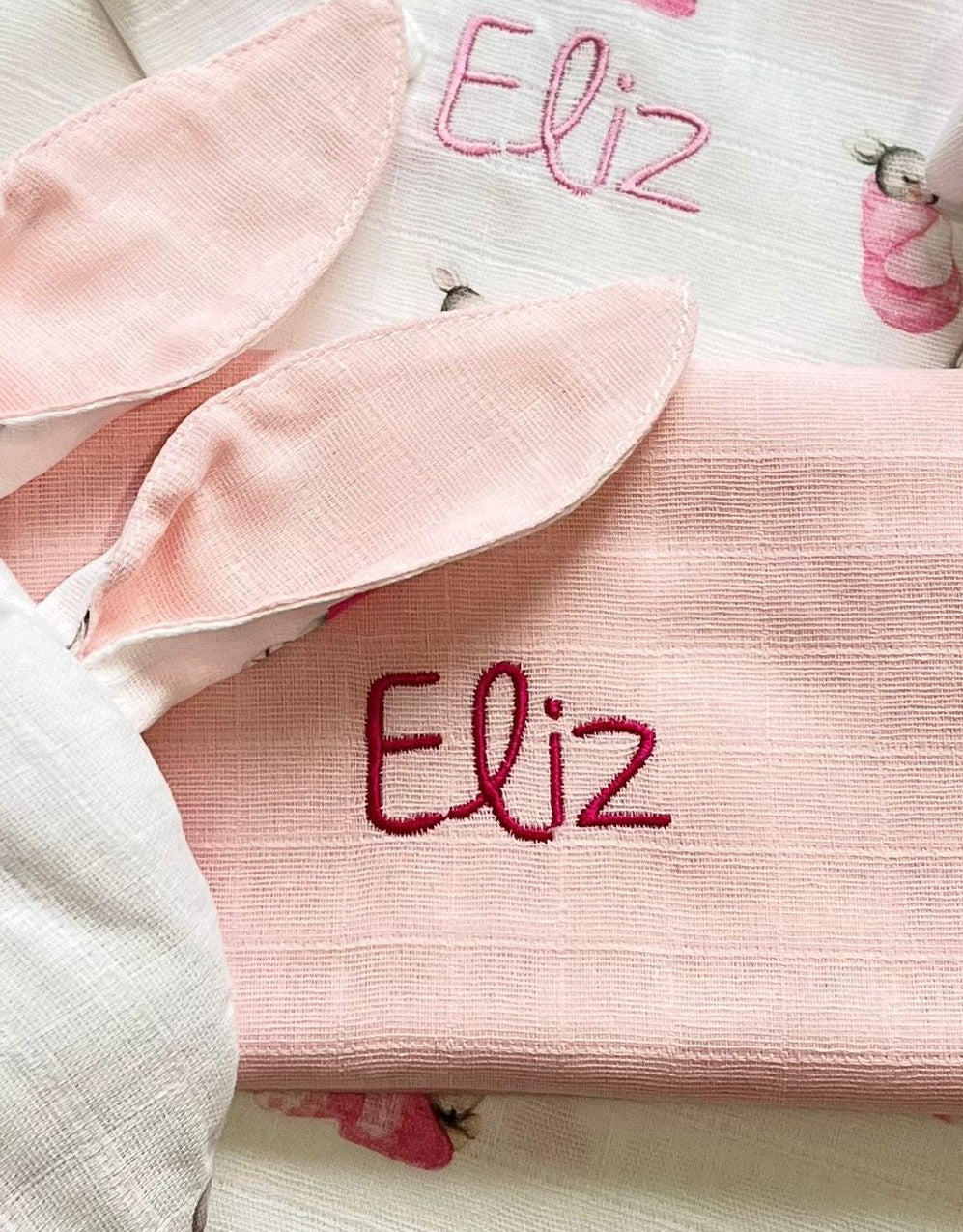 Müslin Bebek Omuz Bezi 5’li - Innocent Pink