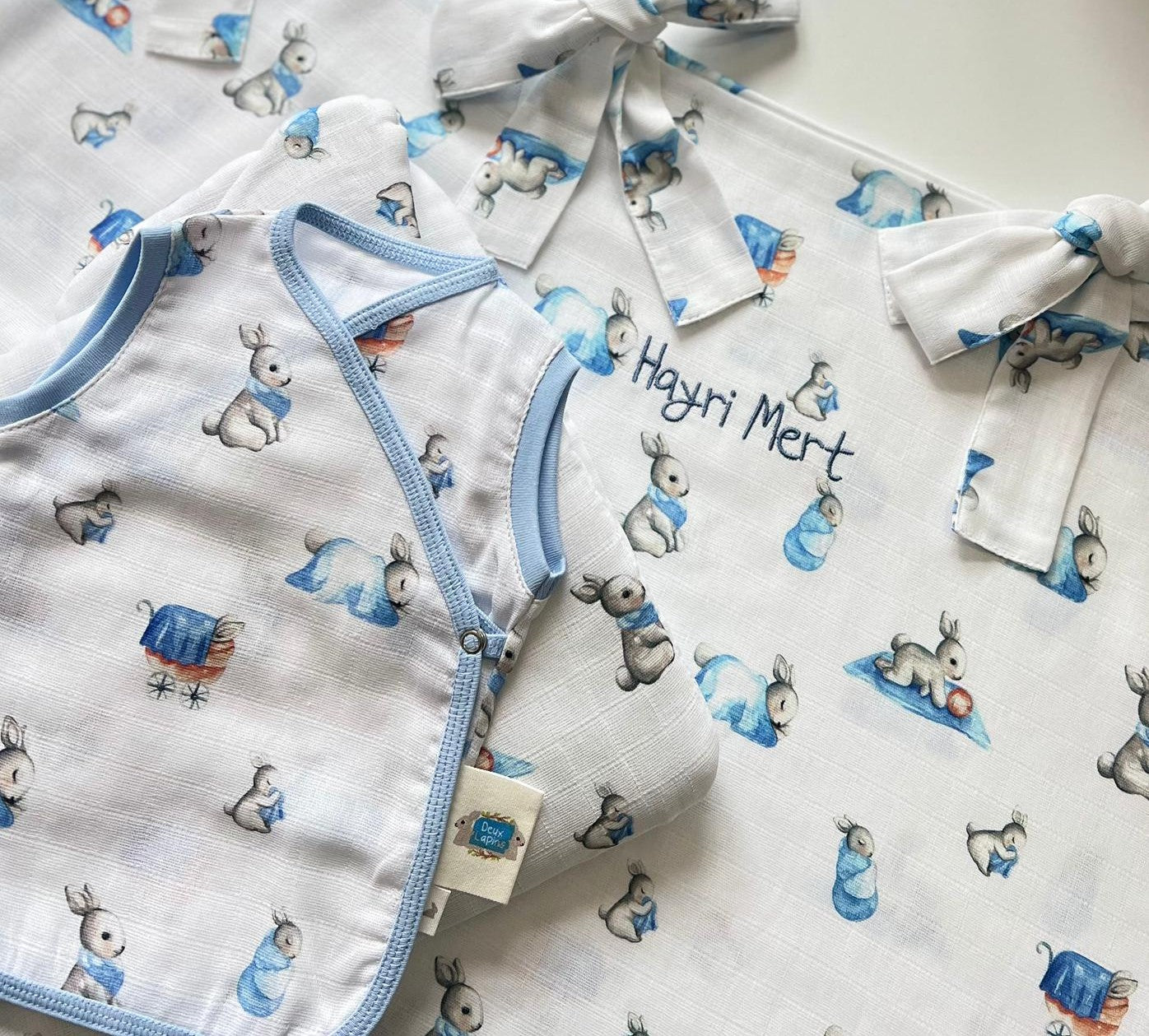 Müslin Puset Örtüsü - Bébé Lapin