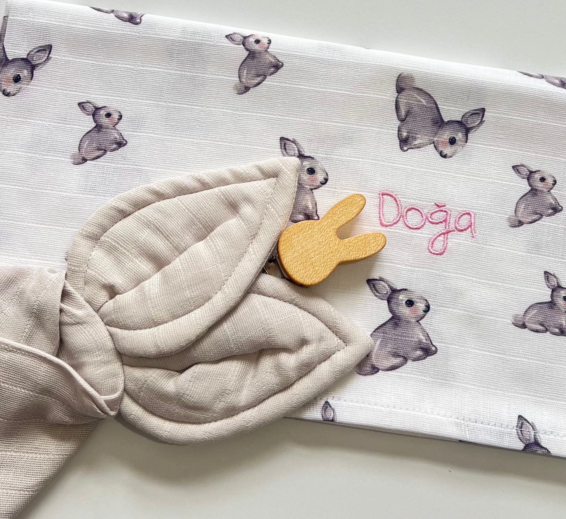 Müslin Bebek Örtüsü - Iconique Lapin