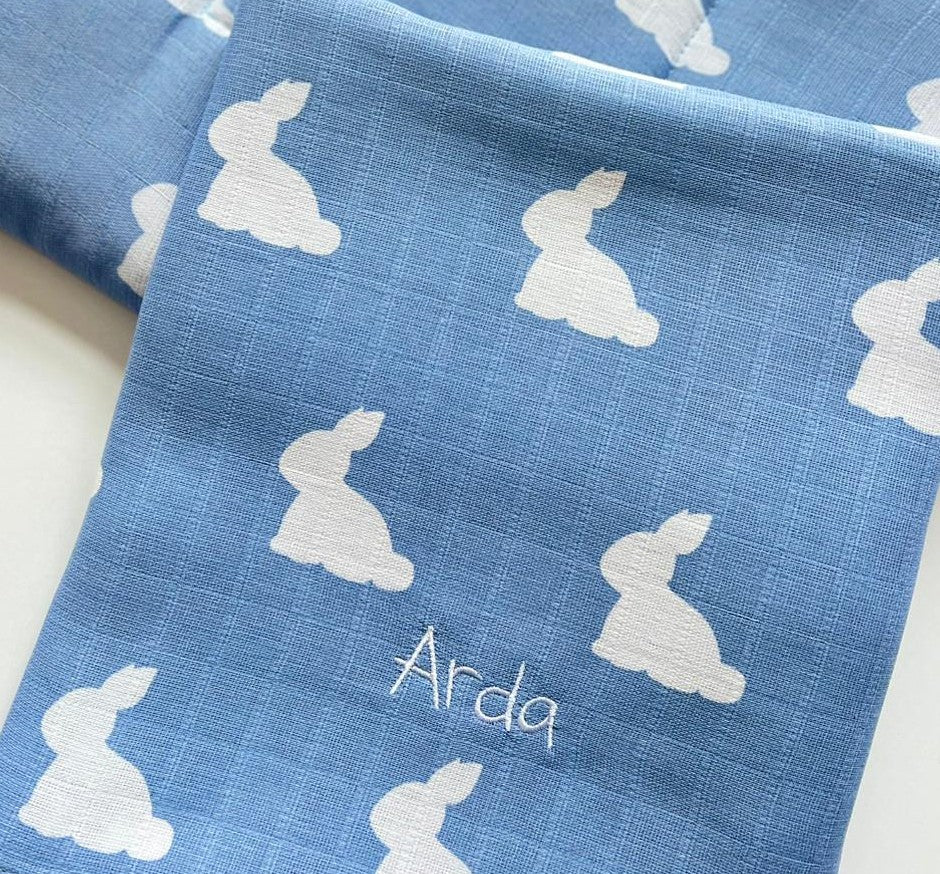 Müslin Bebek Omuz Bezi 5’li - Mono Lapin Royal Blue
