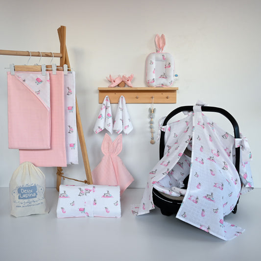 Baby Shower Set - Bébé Lapin Rose