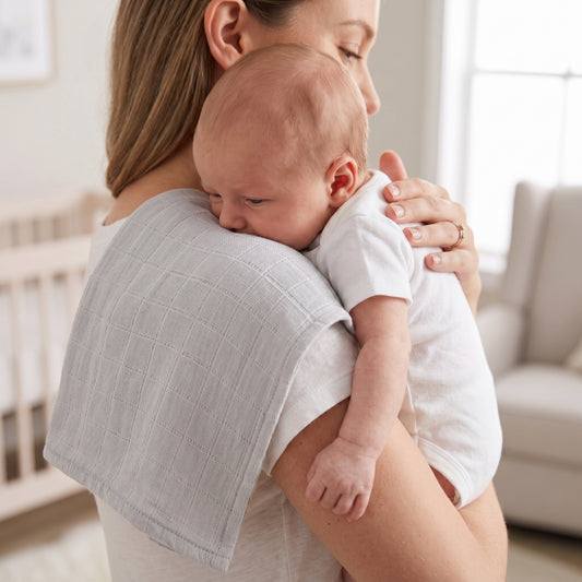 Müslin Bebek Omuz Bezi 5’li - Cotton Grey