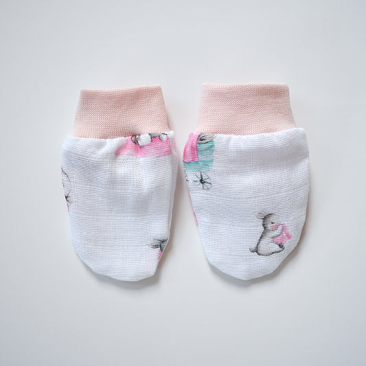 Müslin Eldiven - Bebe Lapin Rose