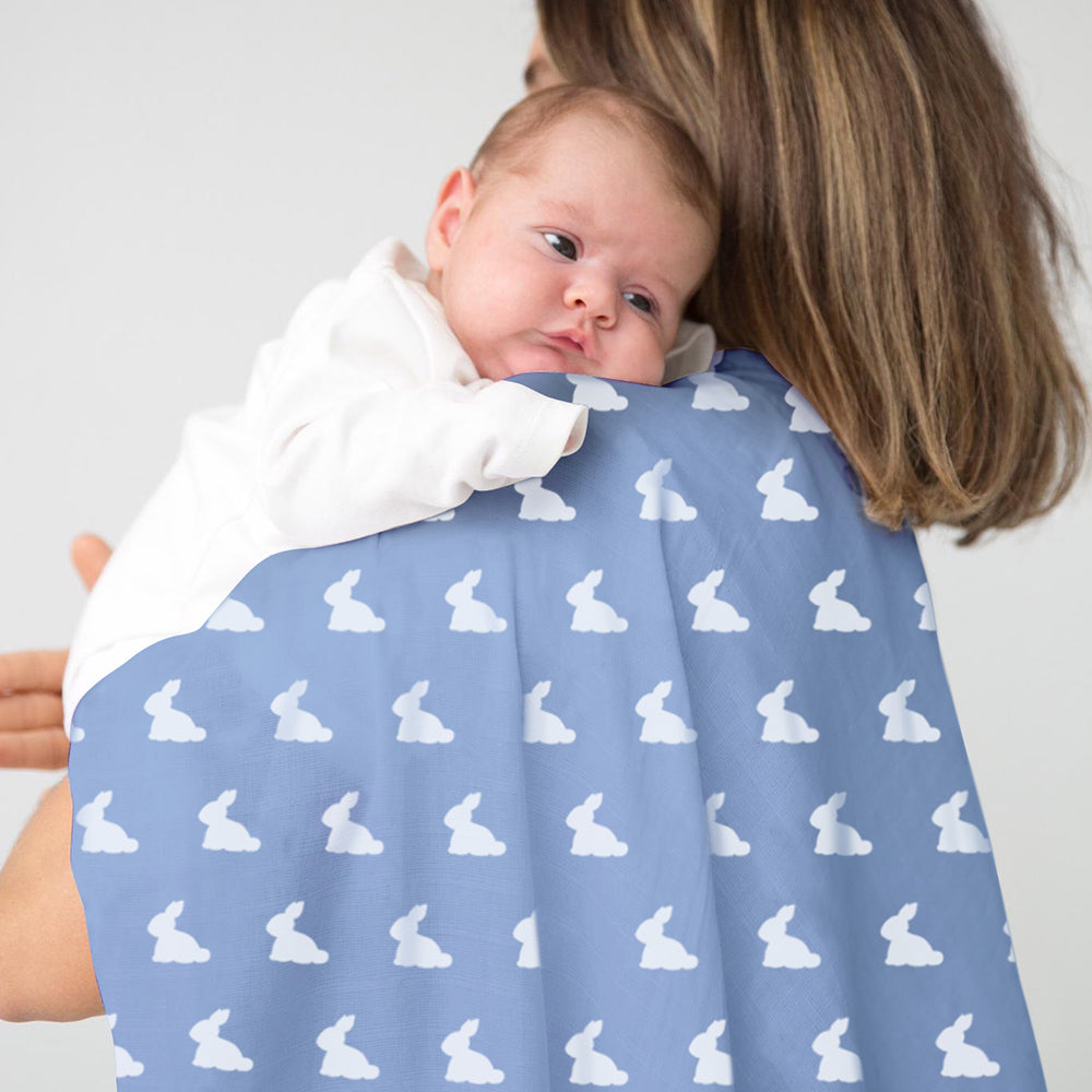 Müslin Bebek Örtüsü - Mono Lapin Royal Blue