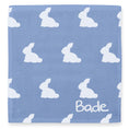 Resmi Galeri görüntüleyiciye yükleyin, Müslin Bebek Ağız Bezi Paketi – Mono Lapin Royal Blue & Cotton Grey 10`lu
