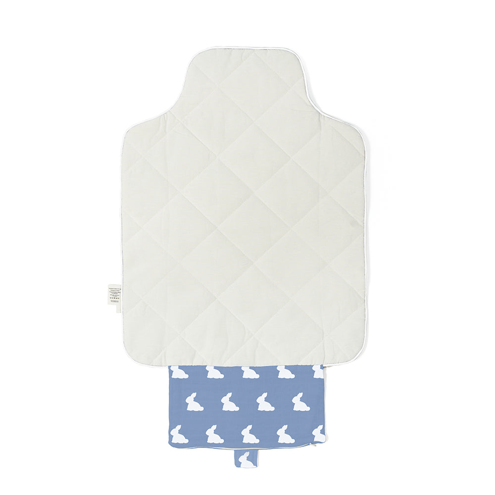 Çantalı Pratik Katlanabilir Alt Değiştirme Matı - Mono Lapin Royal Blue