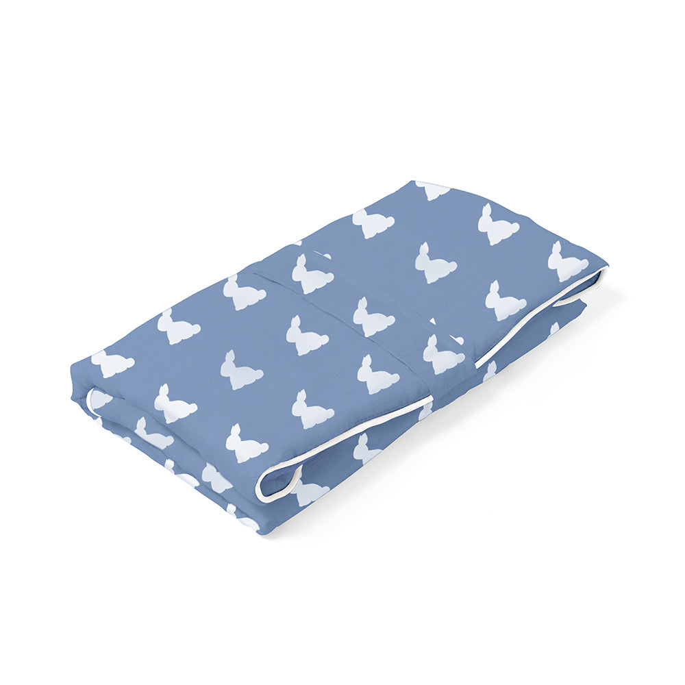 Çantalı Pratik Katlanabilir Alt Değiştirme Matı - Mono Lapin Royal Blue