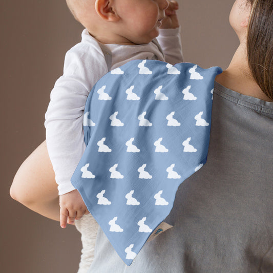 Müslin Bebek Omuz Bezi - Mono Lapin Royal Blue