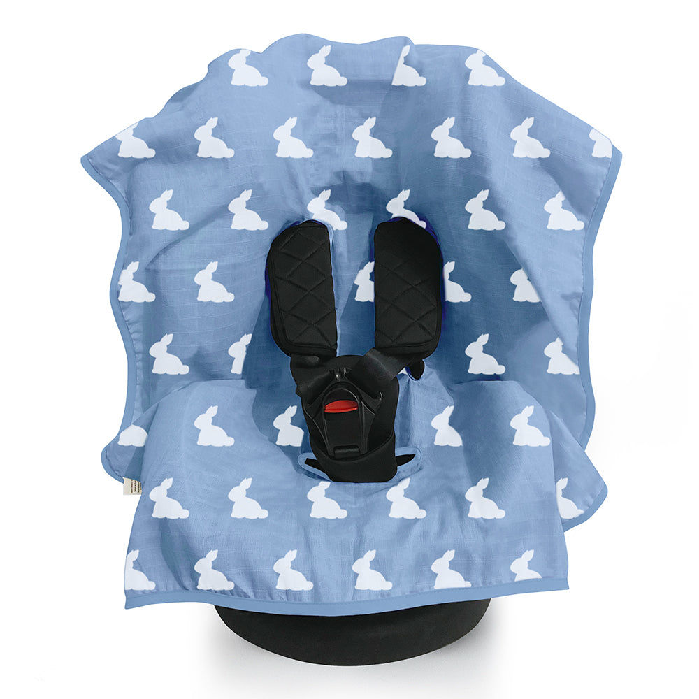 Müslin Puset & Oto Koltuk Örtüsü - Mono Lapin Royal Blue
