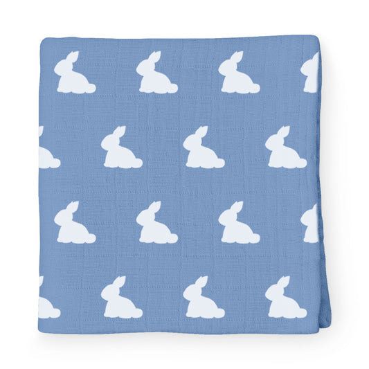 Müslin Bebek Örtüsü - Mono Lapin Royal Blue