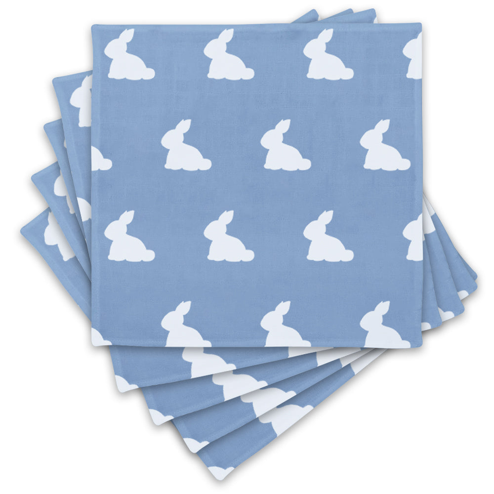 Müslin Bebek Omuz Bezi 5’li - Mono Lapin Royal Blue