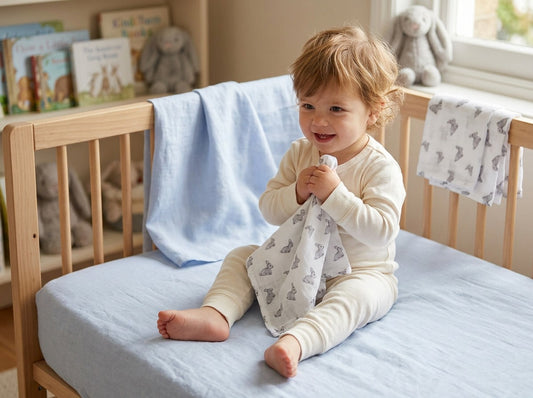 Müslin Bebek Örtüsü - Endless Blue