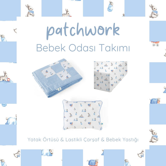 Patchwork Bebek Odası Takımı - Bébé Lapin