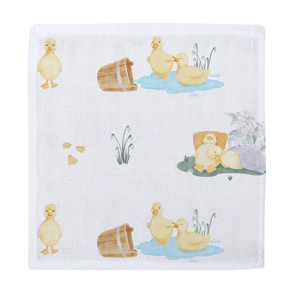 Müslin Bebek Ağız Bezi Paketi – Petits Caneton & Cotton Grey 10`lu