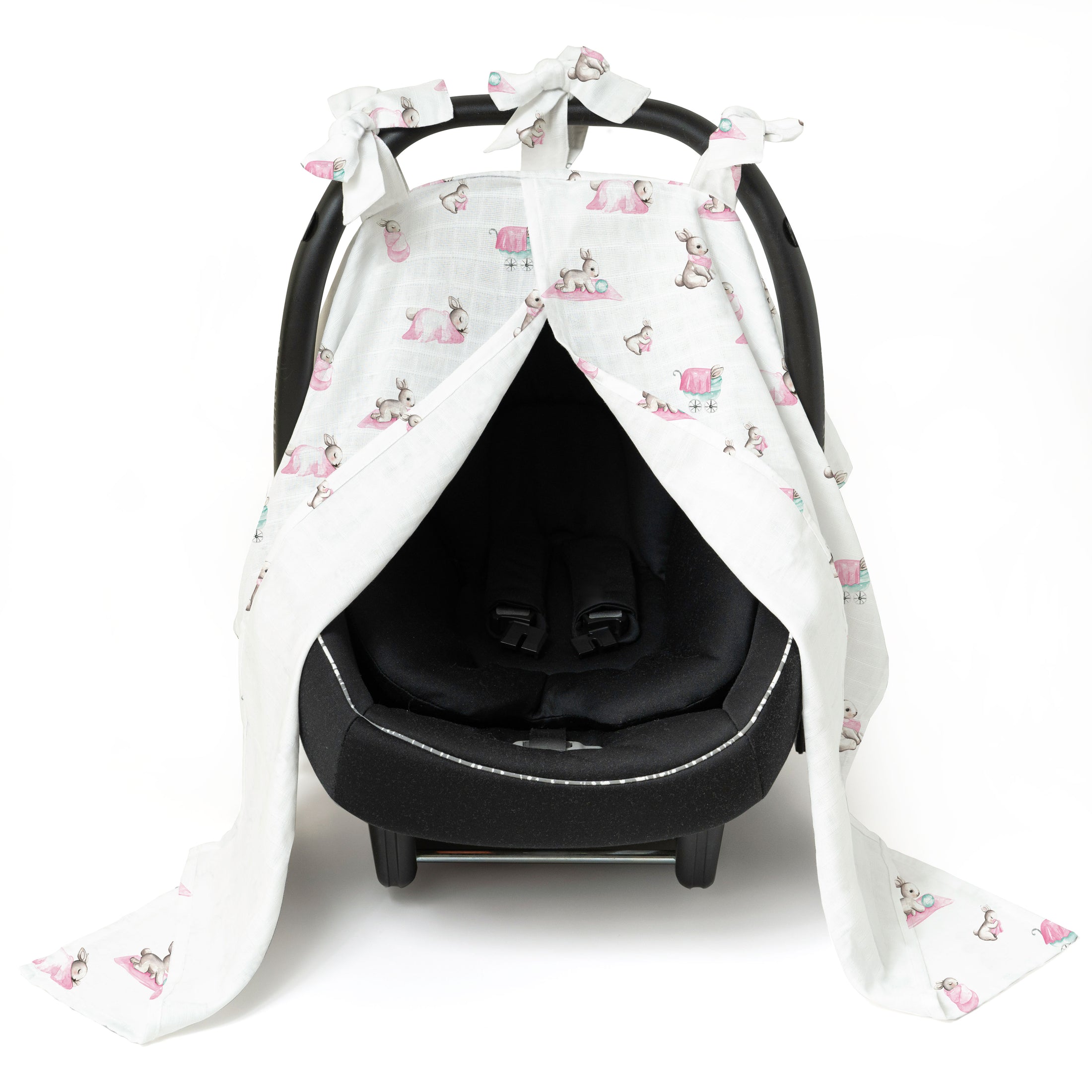 Müslin Puset Örtüsü - Bébé Lapin Rose