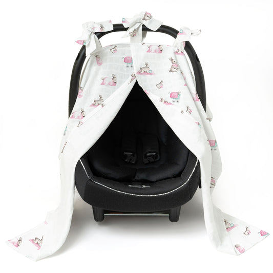 Müslin Puset Örtüsü - Bébé Lapin Rose