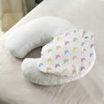 Resmi Galeri görüntüleyiciye yükleyin, Müslin Bebek Emzirme Destek Yastığı  Kılıfı - Rainbow Lapin Pink
