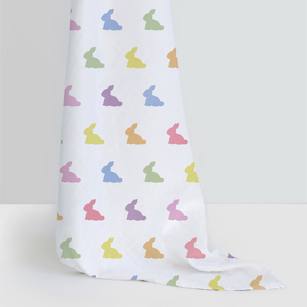 2’li Müslin Bebek Örtüsü - Rainbow Lapin ve Endless Blue - 100x100 cm