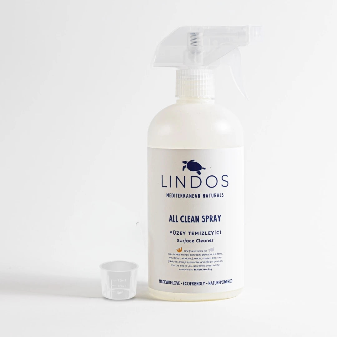 All Clean Konsantre Yüzey Temizleyici için Boş Sprey Şişe + Ölçü Kabı 600 ml
