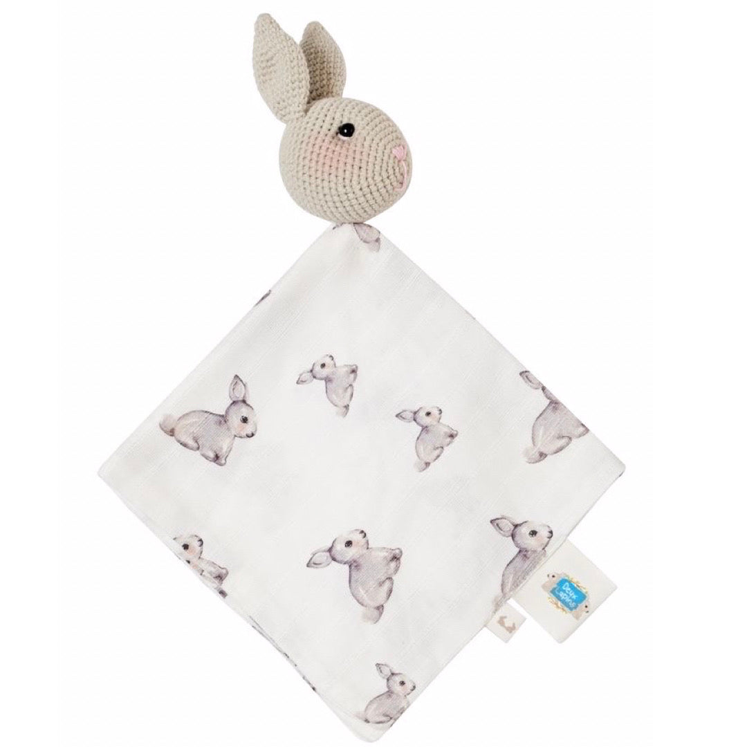 Amigurumi Tavşan Örgülü Müslin Uyku Arkadaşı - Iconique Lapin