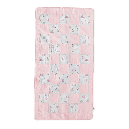 Müslin Bebek Yatak Örtüsü - Bébé Lapin Rose