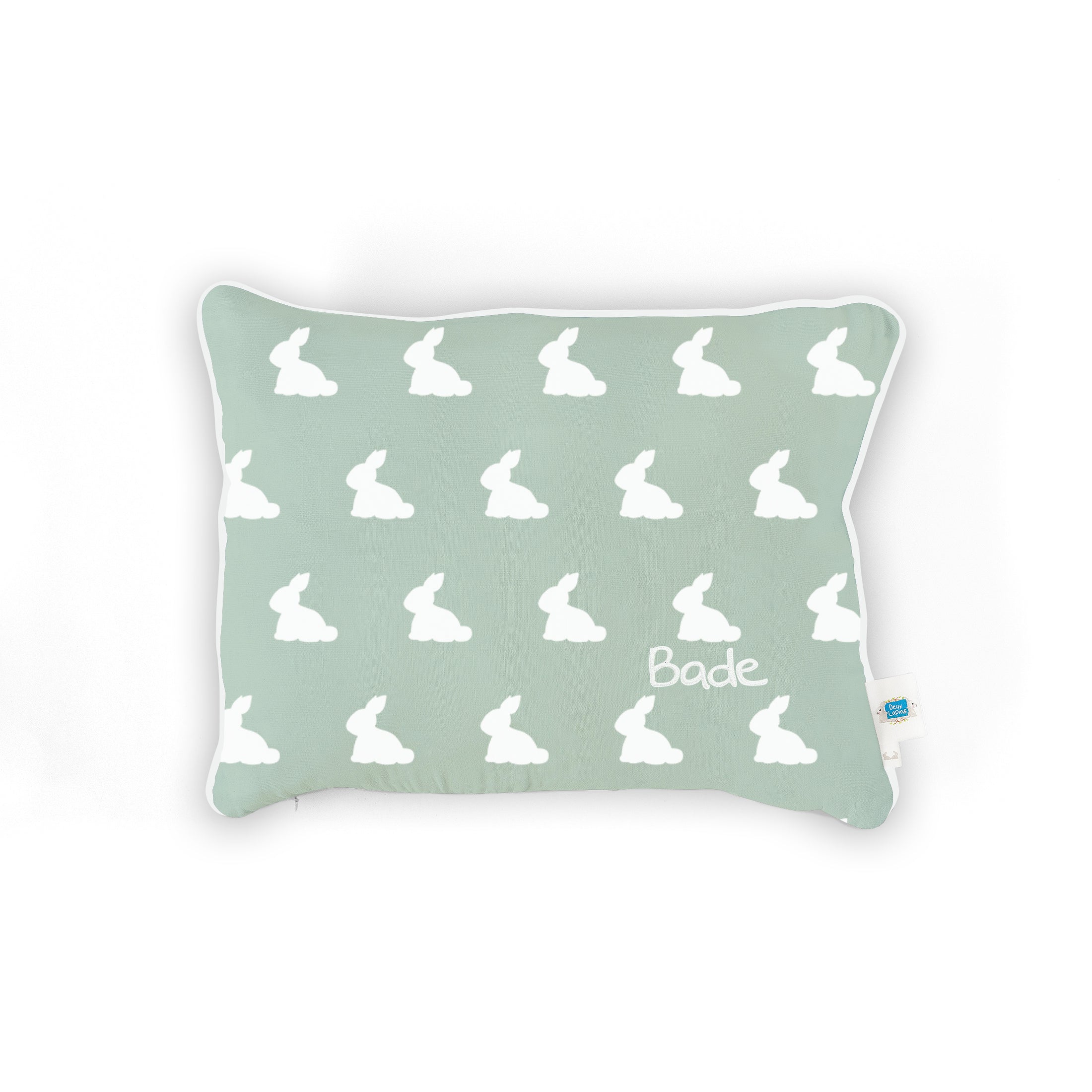Müslin Bebek Yastığı - Mono Lapin Matcha Green