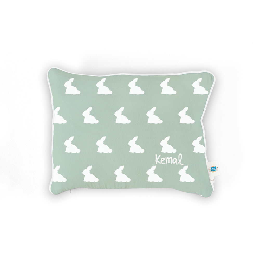 Müslin Bebek Yastığı - Mono Lapin Matcha Green