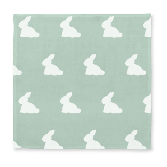 Müslin Bebek Ağız Bezi Paketi – Mono Lapin Matcha Green & Cotton Grey 10`lu